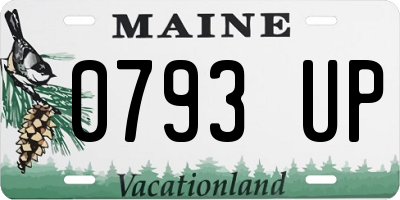 ME license plate 0793UP