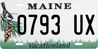 ME license plate 0793UX