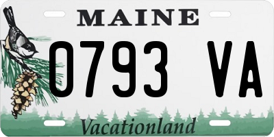 ME license plate 0793VA