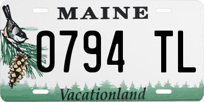 ME license plate 0794TL
