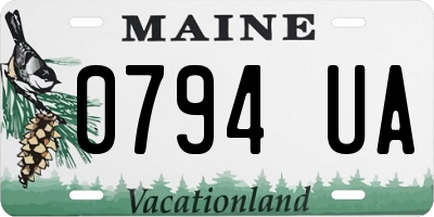 ME license plate 0794UA
