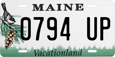 ME license plate 0794UP