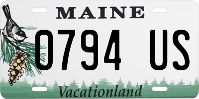 ME license plate 0794US