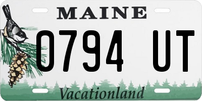 ME license plate 0794UT