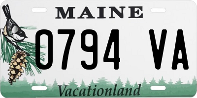 ME license plate 0794VA
