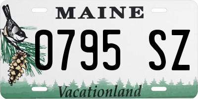 ME license plate 0795SZ