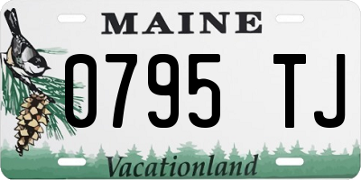 ME license plate 0795TJ