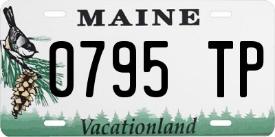 ME license plate 0795TP