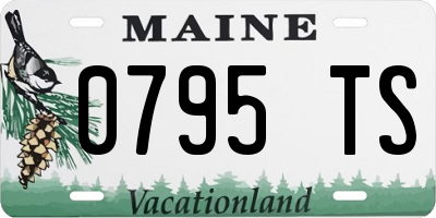 ME license plate 0795TS