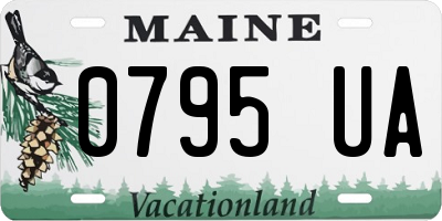 ME license plate 0795UA