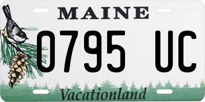 ME license plate 0795UC