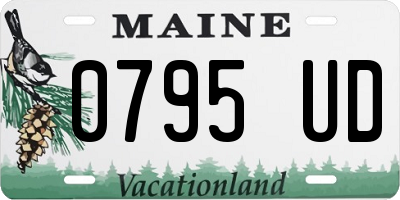 ME license plate 0795UD