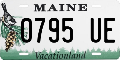 ME license plate 0795UE