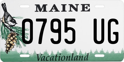 ME license plate 0795UG