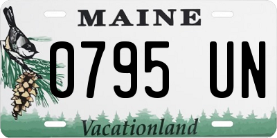 ME license plate 0795UN