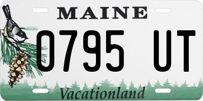 ME license plate 0795UT