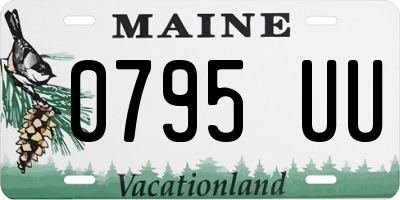 ME license plate 0795UU