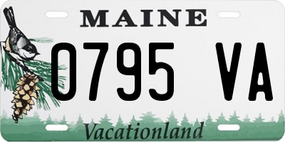 ME license plate 0795VA