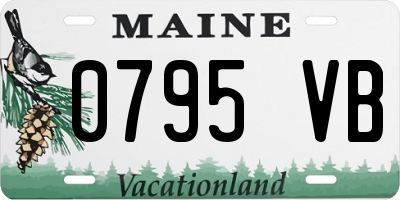 ME license plate 0795VB
