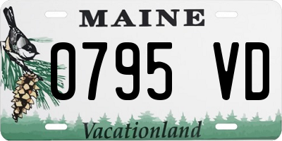 ME license plate 0795VD