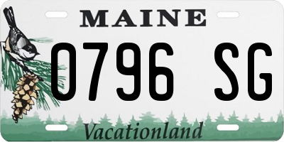 ME license plate 0796SG