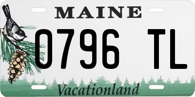 ME license plate 0796TL