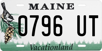 ME license plate 0796UT