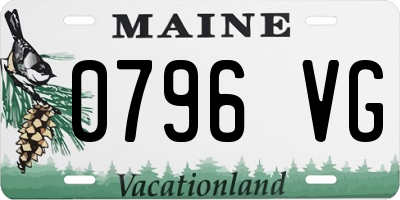 ME license plate 0796VG