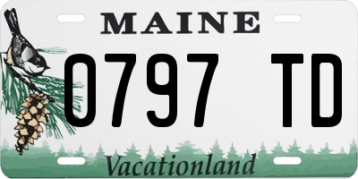 ME license plate 0797TD