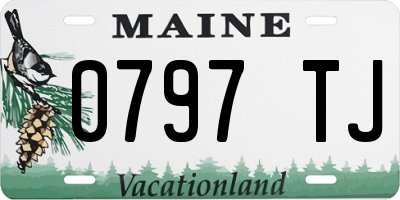 ME license plate 0797TJ