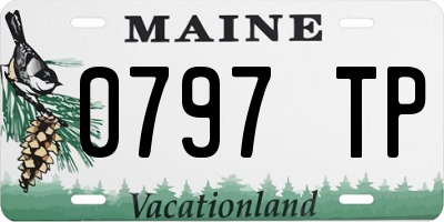 ME license plate 0797TP