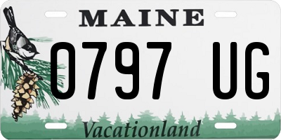 ME license plate 0797UG