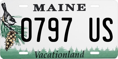 ME license plate 0797US