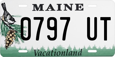 ME license plate 0797UT