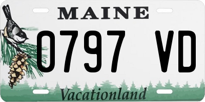 ME license plate 0797VD