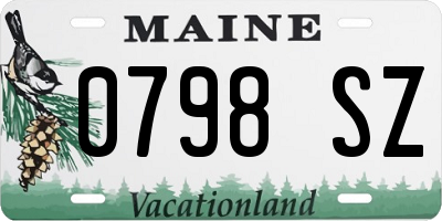ME license plate 0798SZ