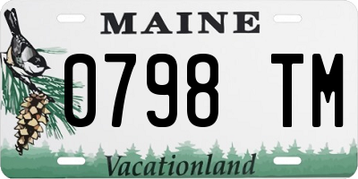 ME license plate 0798TM