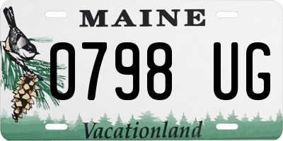 ME license plate 0798UG