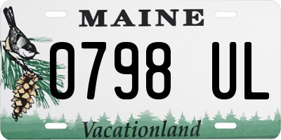 ME license plate 0798UL