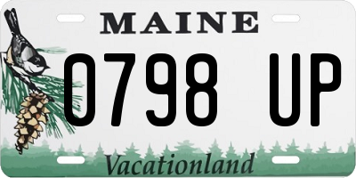 ME license plate 0798UP