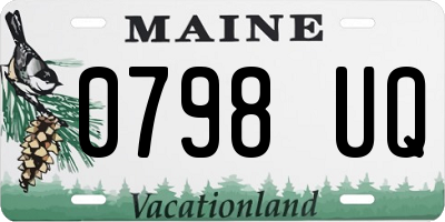 ME license plate 0798UQ