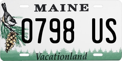 ME license plate 0798US