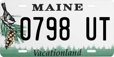 ME license plate 0798UT