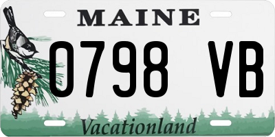 ME license plate 0798VB