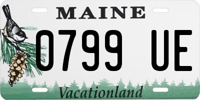 ME license plate 0799UE