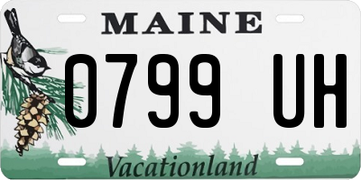 ME license plate 0799UH