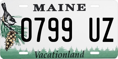 ME license plate 0799UZ