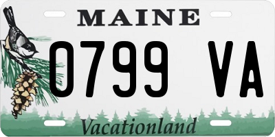 ME license plate 0799VA
