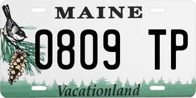 ME license plate 0809TP