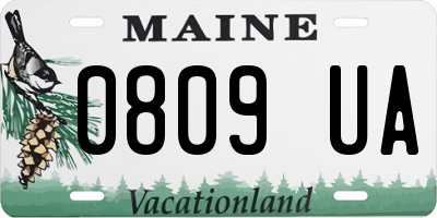 ME license plate 0809UA